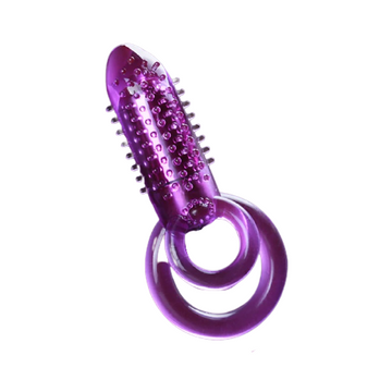 Dual Ring Vibrator Cock Ring / Female G-Spot Vagina Massager / Sex Toys for Couples - EVE's SECRETS